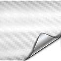 VViViD+ Premium Carbon Fiber Vinyl Wrap Film (White, 3ft x 5ft)