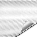 VViViD+ Premium Carbon Fiber Vinyl Wrap Film (White, 1.49ft x 5ft)