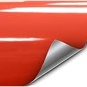 VViViD+ Premium Vinyl Wrap Film (6ft x 5ft, Gloss Arancio Argos Red Orange)