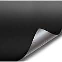 VViViD Satin Flat Matte Stealth Jet Black Vinyl Wrap Roll with Air Release Technology (1.5ft x 5ft)