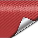 VViViD XPO Red Carbon Fiber Wrap Vinyl Roll with Air Release Technology (50FT X 5FT)
