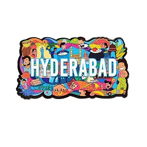 hyderabad fridge magnets refrigerator home kitchen dcor india souvenir wooden mdf fridge magnet l x h 3 x 3 inch