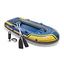 Challenger 3 Inflatable Boat Capacity- 299Kg, Dimension :138" L X 57" W X18.8 H(351Cm X 145Cm X 48Cm), Multicolor