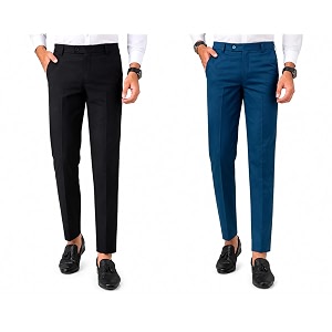 VX9 Mens Formal Trousers Smart Office