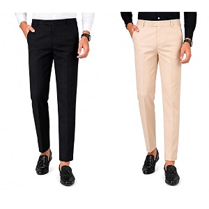 VX9 Mens Formal Trousers Smart Office