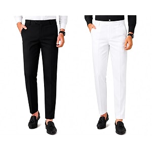 VX9 Mens Formal Trousers Smart Office