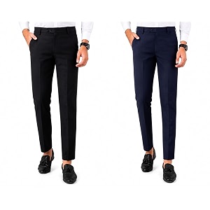VX9 Mens Formal Trousers Smart Office