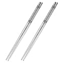 Vyapti Enterprise Reusable Metal Stainless Steel Chopsticks Dishwasher Safe Lightweight Easy to Use Metal Chop Stick Utensils (2)