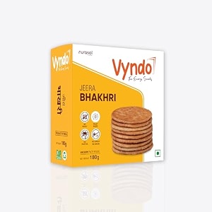 vyndo jeera bhakhri - 180 gm millet snacks healthy snacks gluten free fasting snacks millet