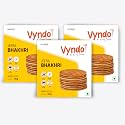Vyndo Jeera Bhakhri – Pack of 3 (180g Each) | Millet Snacks, Gluten-Free, No Wheat, Healthy Fasting Special (Upwas/Vrat) Snacks, Diet Friendly.