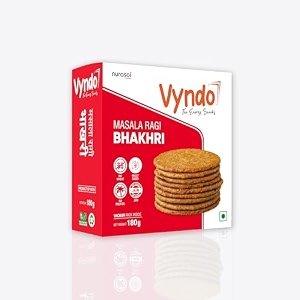 vyndo masala ragi bhakhri 180gm gujarati dry millet snacks healthy and gluten-free for kids amp adults no-wheat ready to eat bhakri
