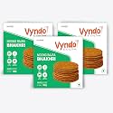 Vyndo Moong Bajra Bhakhri – Pack of 3 (180g Each) | Protein-Rich Millet Snacks, Gluten-Free, Wheat-Free, No Palm Oil | Healthy Energy Snacks for Adults &amp; Kids.