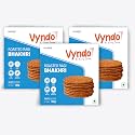 Vyndo Roasted Ragi Bhakhri – Pack of 3 (180g Each) | Protein-Rich Millet Snack, Gluten-Free, Wheat-Free, No Palm Oil | Healthy Ready-to-Eat Energy Crisps for Adults &amp; Kids.