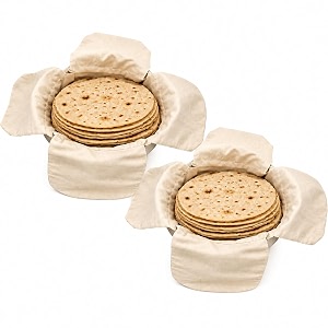 cotton set of 3 double layer roti clothes wrap with flaps casement cotton cloth for chapati for hot case kitchen chapati cloth wrap roti cloth beige