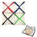 Cotton Square Premium Roti Cover|Hygienic Double Layer Chapati Covers|Roti Rumal| Roti Clothes Wrap|Traditional Roti Rumals | Traditional Rumals to Keep Roti/Chapati Fresh- Beige (Set of 4)