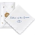 Wedding Handkerchief, Something Blue for Bride, Mother of Bride Gift