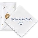 Wedding Handkerchief, Something Blue for Bride, Mother of Bride Gift