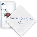 Wedding Handkerchief, Something Blue for Bride, Mother of the Bride Gifts