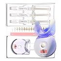 W Brands Teeth Whitening Kit with LED Light, 3 Syringes of 3 ml Professional 35% Carbamide Peroxide Tooth Whitener Gel, Bright White Smile Home Dental System with Mouth Tray, Whiting Guide and Case