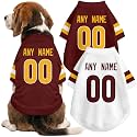 W Dog Clothes Custom Name Number T Shirt for Dog Gifts