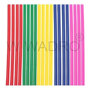 7mm mini fluorescent random colored hot melt glue sticks 20 sticks