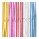HOT MELT Glitter Coloured Sparkle Glue Sticks (Assorted) for Glue Gun (20 Pieces) (Multi-Colour, 7mm Diameter)