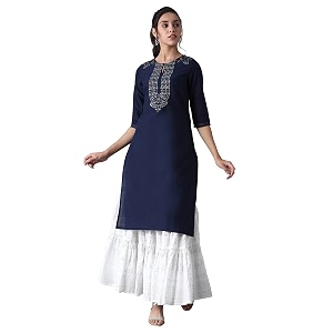 W for Woman Womens Cotton Blend Relaxed
