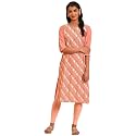 W for Woman Brown Paisley Printed Pure