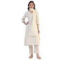 W for Woman Embroidered Lace Cotton Blend