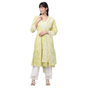 W for Woman Floral Printed Shantung Flared