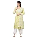 W for Woman Floral Printed Shantung Flared