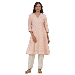 W for Woman Folksong Pink Festive Geometric