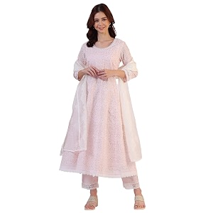 W for Woman Geometric Printed Anarkali Kota