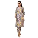 W for Woman Orange Abstract Printed Tiered