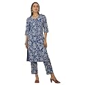 W for Woman Orange Abstract Printed Tiered
