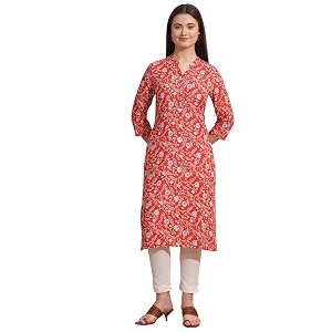 W for Woman Pink Bold Geometric Printed