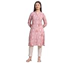 W for Woman Pink Bold Geometric Printed