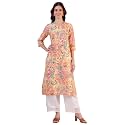 W for Woman Pink Bold Geometric Printed