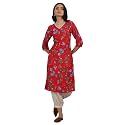 W for Woman Pink Bold Geometric Printed