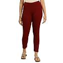 W for Woman Red Acrylic Winter Tights