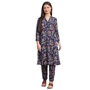 W for Woman Reef Blue Floral Printed