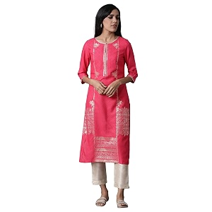W for Woman Viscose Women Foil Printed