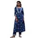 W for Woman W Women Blue Geometric