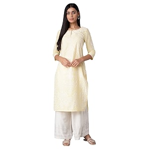W for Woman Womens Cotton Straight Fit