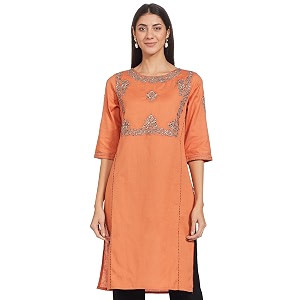 W for Woman Womens Cotton Blend Straight