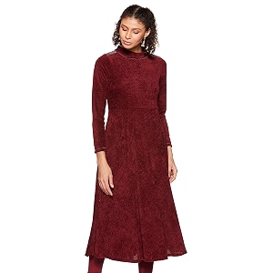 W for Woman Womens Synthetic Regular Kurta