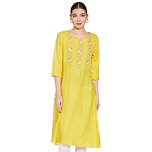 W for Woman Womens Viscose Regular Fit