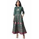 W for Woman Women Glitter Printed Festive
