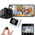 W11 Mini Wireless Security Camera, 1080p WiFi Hidden Cameras with Night Vision, App Control for Nanny/Camera Monitoring, Property Protection (Mix)