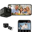 W11 Mini Wireless Security Camera, 1080p WiFi Hidden Cameras with Night Vision, App Control for Nanny/Camera Monitoring, Property Protection (Black)